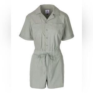 Flylow Around Town Romper Short Sleeve Women’s Small Boa NWT Travel Casual boho